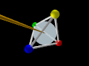 Isométries (12)(34) du tétraèdre